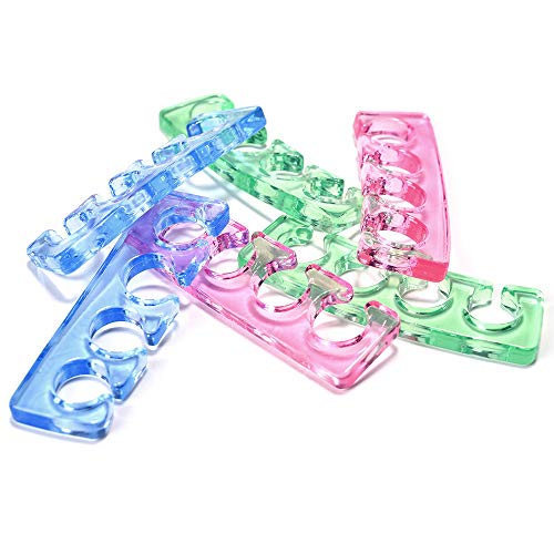 Toe Separators Flexible Soft Silicone Finger Toe Spacers for Nail Polish Pedi...