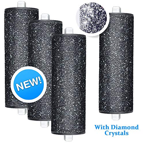 New! FLAT SURFACE DESIGN Replacement Rollers compatible with Amope Pedi Perfe...