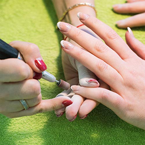 242 Pieces Professional Sanding Bands for Nail Drill 240 Pieces 3 Color Coars...