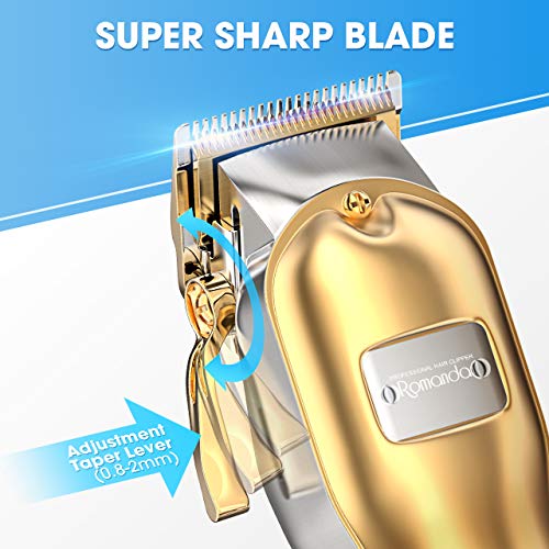 Hair Clippers for Men Barber Professional,Romanda Cordless Clippers for Hair ...