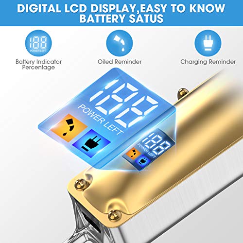 Hair Clippers for Men Barber Professional,Romanda Cordless Clippers for Hair ...