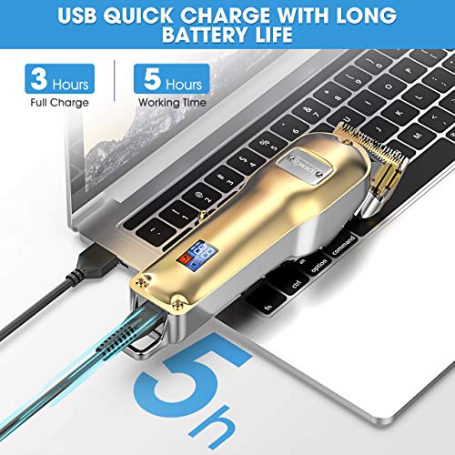 Hair Clippers for Men Barber Professional,Romanda Cordless Clippers for Hair ...