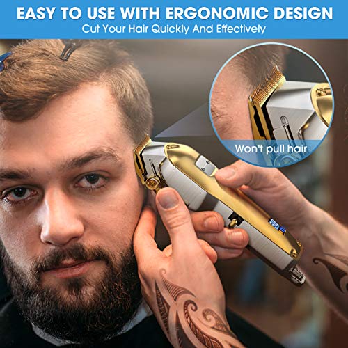 Hair Clippers for Men Barber Professional,Romanda Cordless Clippers for Hair ...