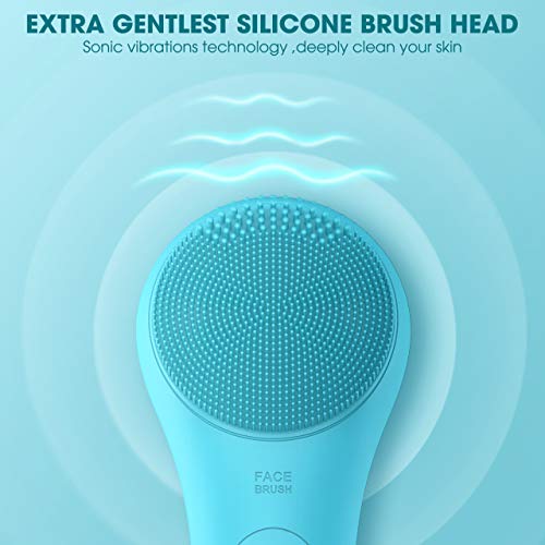 Sonic Facial Cleansing Brush, Waterproof Electric Face Brush Skin Cleansing,R...
