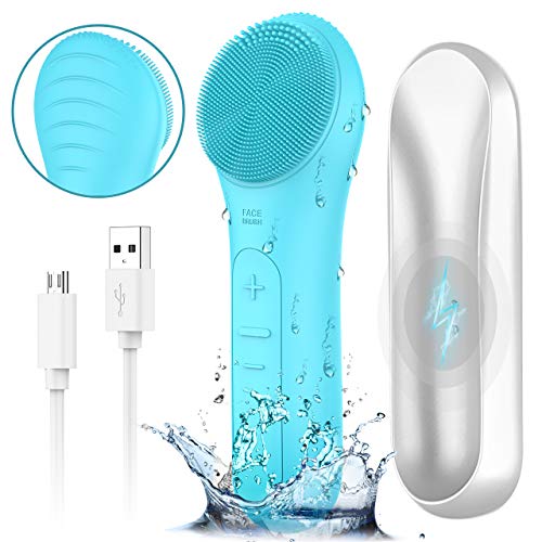 Sonic Facial Cleansing Brush, Waterproof Electric Face Brush Skin Cleansing,R...
