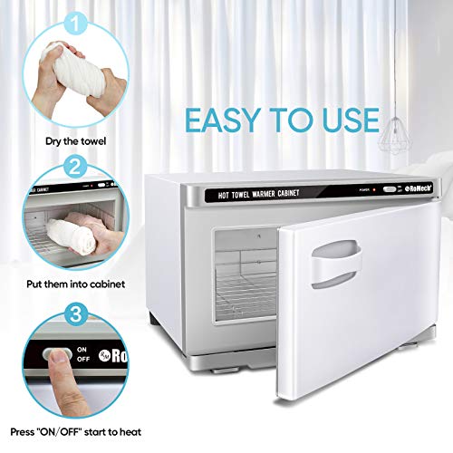 ROMECH Hot Towel Warmer Cabinet, Professional Towel Heater for Spa Massage Sa...