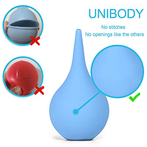 2 Pack Ear Syringe 2oz / 60ml Hand Bulb Syringe Ear Washing Squeeze Bulb, Rub...