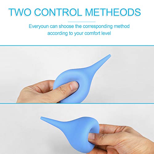 2 Pack Ear Syringe 2oz / 60ml Hand Bulb Syringe Ear Washing Squeeze Bulb, Rub...