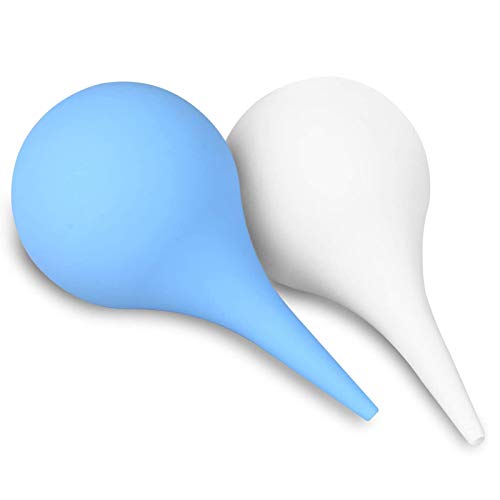 2 Pack Ear Syringe 2oz / 60ml Hand Bulb Syringe Ear Washing Squeeze Bulb, Rub...