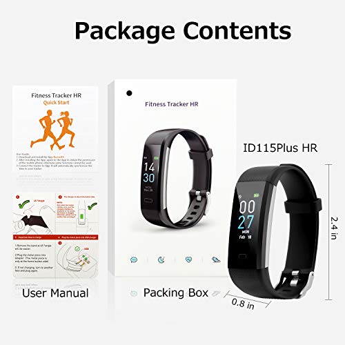 Fitness Tracker with Blood Pressure Heart Rate Sleep Monitor Temperature Moni...