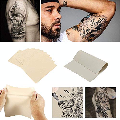 Blank Tattoo Practice Skin - Romlon 8Pcs Tattoo Skin Practice 8'' x 6'' Doubl...