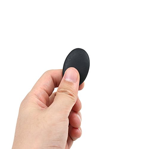 Romonacr 10Pcs Professional Small Massage Hot Stone Set Natural Lava Heated S...