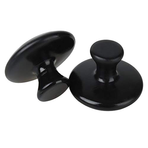Romonacr 2 Pcs Mushroom Shaped Massage Stones Warmer Natural Lava Basalt Hot ...