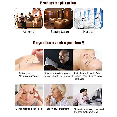 Romonacr Electronic Acupuncture Pen Energy Meridian Massage Pen Pointer Merid...