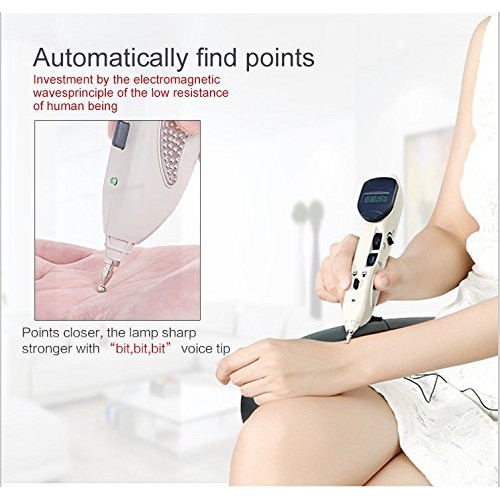 Romonacr Electronic Acupuncture Pen Energy Meridian Massage Pen Pointer Merid...