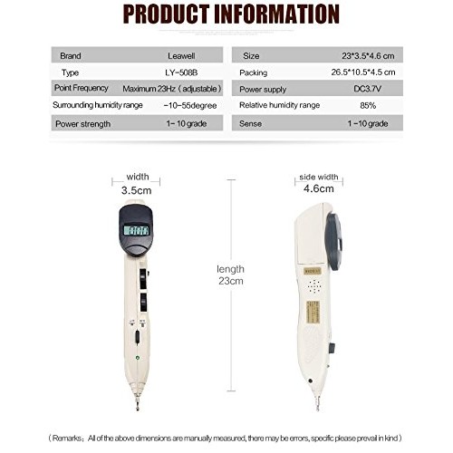Romonacr Electronic Acupuncture Pen Energy Meridian Massage Pen Pointer Merid...