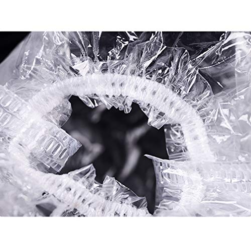 Disposable Ear Covers For Hair Dye - 100 Pcs Ear Shower Cap Plastic Clear Ear...