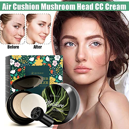 Mushroom Head Foundation,Air Cushion CC Cream , Moisturizing Concealer, Brigh...