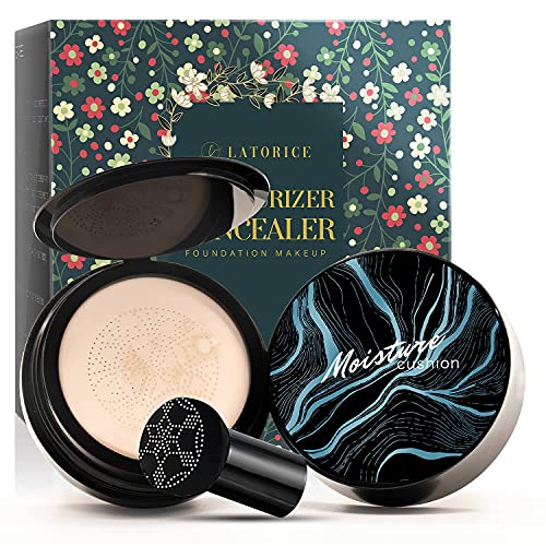 Mushroom Head Foundation,Air Cushion CC Cream , Moisturizing Concealer, Brigh...