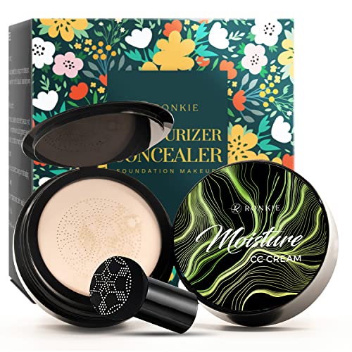 Mushroom Head Foundation,Air Cushion CC Cream , Moisturizing Concealer, Brigh...