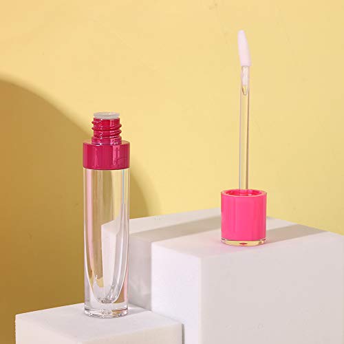 RONRONS 15 Pieces 8ml/0.27oz Round Lipstick Refillable Container with Ring Co...