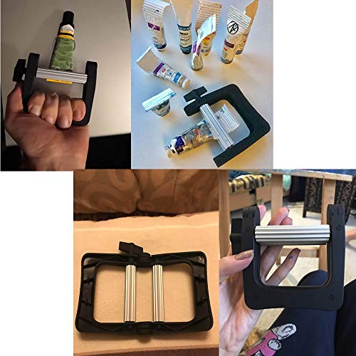 RONRONS 2 Pack Metal Tube Squeezer Wringer Toothpaste Dispenser for Hair Salo...