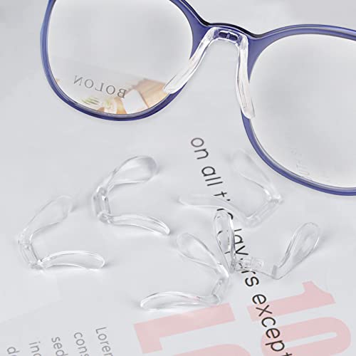 RONRONS 5 Pieces U Shaped Plastic Anti Slip Nose Pads for Eyeglass, Soft Plug...