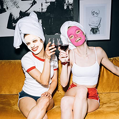 RONRONS 8 Pieces Silicone Facial Mask, Reusable Skin Mask Cover Face Wrap She...