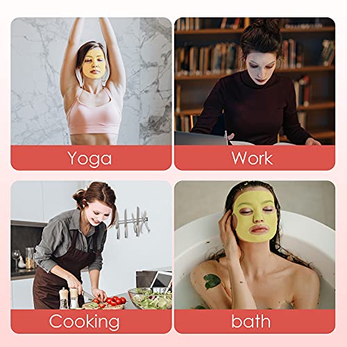 RONRONS 8 Pieces Silicone Facial Mask, Reusable Skin Mask Cover Face Wrap She...