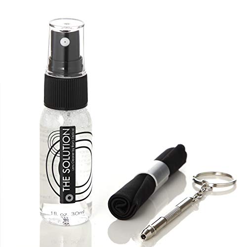 The Solution Lens Cleaner & Repair Kit | 1oz Alcohol Free Eyeglass Lens Clean...