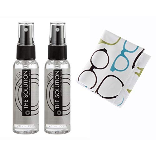 The Solution Lens Cleaner Spray | 2-2oz Alcohol Free Eyeglass Lens Cleaning S...