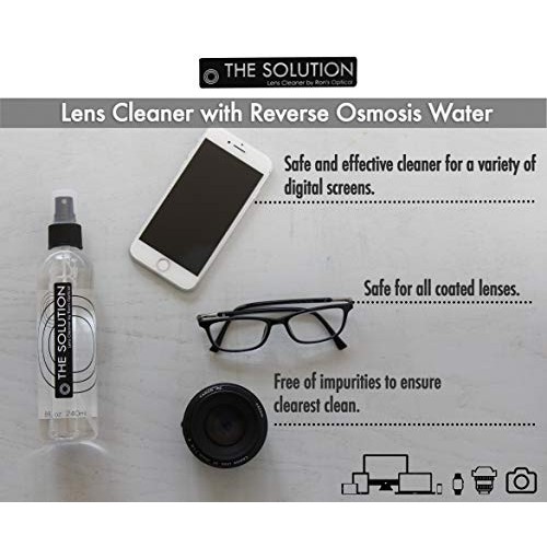 The Solution Lens Cleaner Spray | Pack of 1-8oz Alcohol Free Eyeglass Lens Cl...