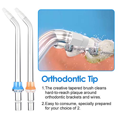 Replacement Orthodontic Tips Compatible with Waterpik Water Flossers and Othe...