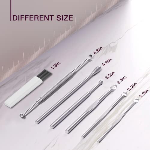 Ear Wax Removal Tool, Ear Pick Cleaner Kit with Cleaning Brush and Storage Bo...