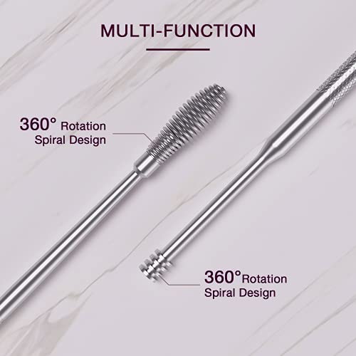Ear Wax Removal Tool, Ear Pick Cleaner Kit with Cleaning Brush and Storage Bo...