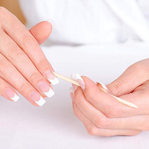 100PCS Orange Sticks for Nails 4.5 Inch - Wooden Cuticle Pusher & Remover Set...