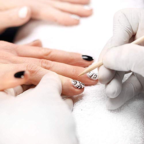 100PCS Orange Sticks for Nails 4.5 Inch - Wooden Cuticle Pusher & Remover Set...