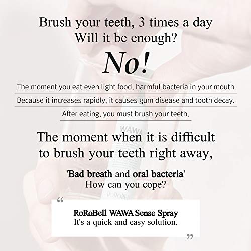ROROBELL Wawa Sense Spray Oral Care Mouth Freshener Fights Bad breath with Wa...