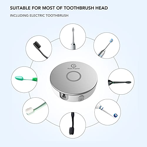 ROSA RUGOSA Toothbrush Sanitizer - 3 mins Eliminates up to 99.99% - Compatibl...