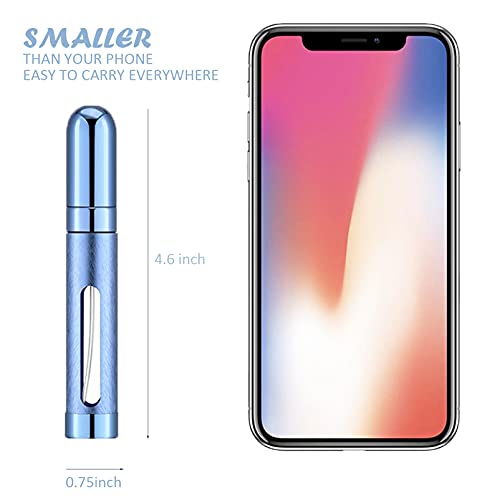 3 Pack 12ml Portable Mini Perfume Atomizer, Refillable Small Spray Bottle for...