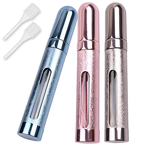 3 Pack 12ml Portable Mini Perfume Atomizer, Refillable Small Spray Bottle for...