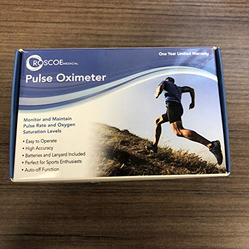 Roscoe Medical Finger Pulse Oximeter Oxygen Saturation Monitor - Pulse Ox Fin...