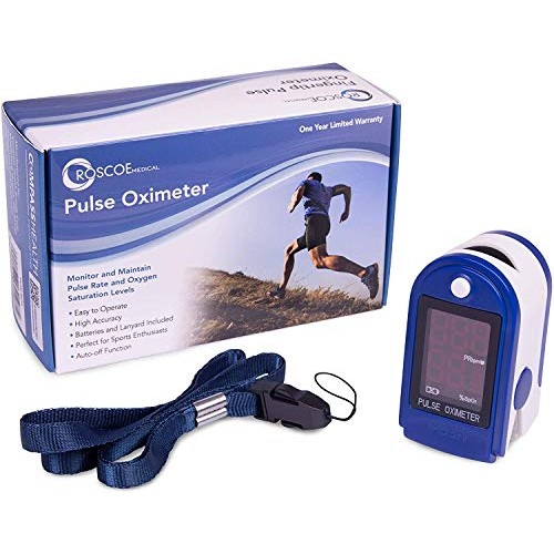 Roscoe Medical Finger Pulse Oximeter Oxygen Saturation Monitor - Pulse Ox Fin...