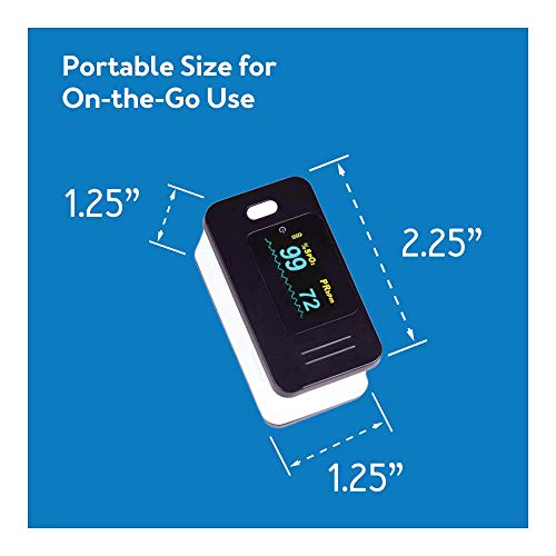 Roscoe Medical Pulse Oximeter Oxygen Monitor - Finger Oxygen Saturation Monit...