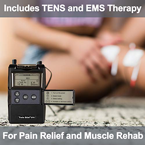 Roscoe Medical TENS Unit and EMS Muscle Stimulator - OTC TENS Machine for Bac...