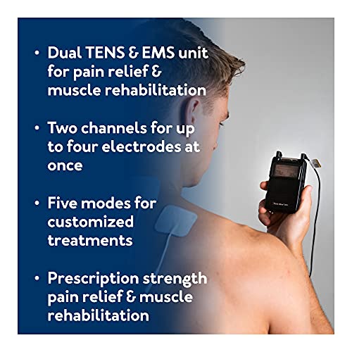 Roscoe Medical TENS Unit and EMS Muscle Stimulator - OTC TENS Machine for Bac...