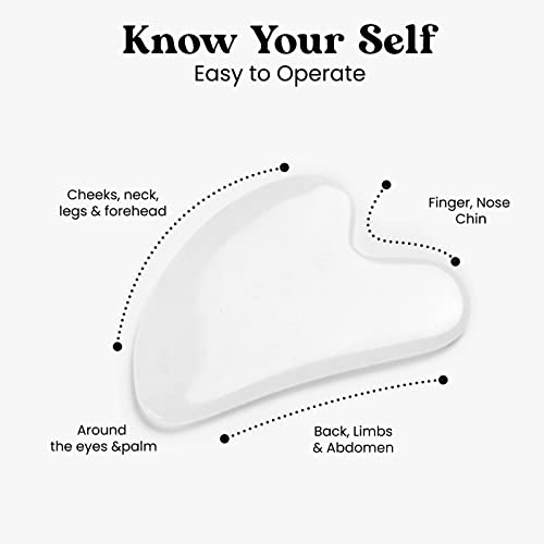 Gua Sha Facial Tools - Facial Skin Care Products Natural Massager for Skincar...