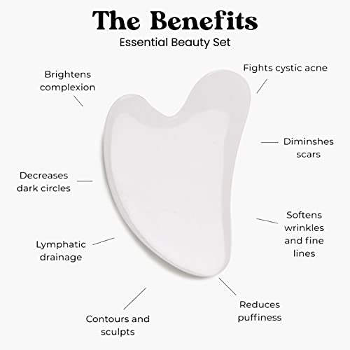 Gua Sha Facial Tools - Facial Skin Care Products Natural Massager for Skincar...