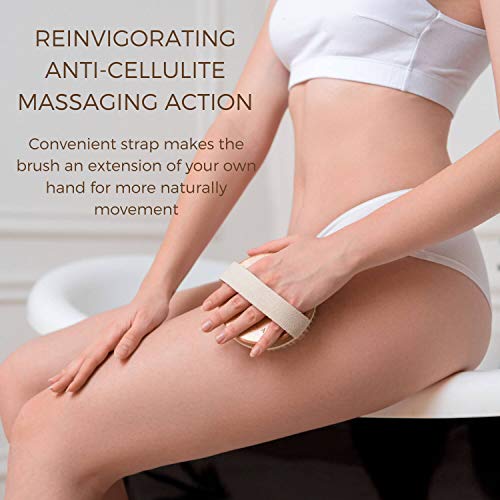 Dry Brushing Body Brush - Best for Exfoliating Dry Skin, Lymphatic Drainage a...