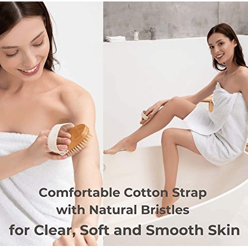 Dry Brushing Body Brush Set - Best for Cellulite, Lymphatic Drainage & Skin E...